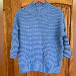 French Connection Blue Turtleneck Sweater